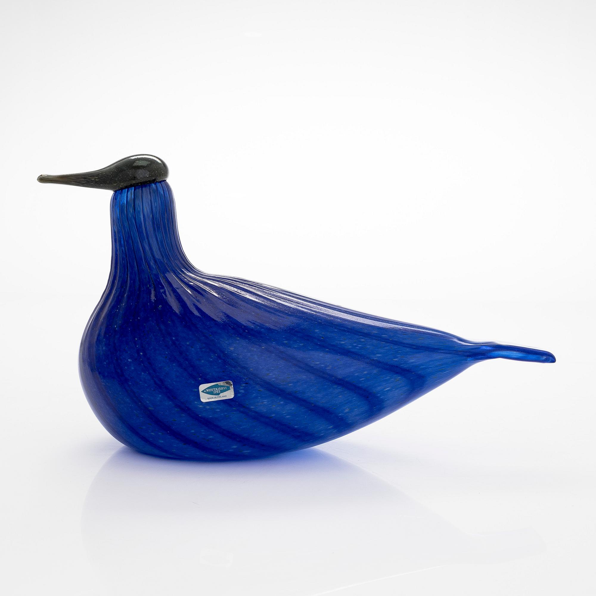 Oiva Toikka, a 'Scaup duck of Finland' glass bird, signed Suomen sotka Oiva Toikka Nuutajärvi 1992, numbered 631/1992.