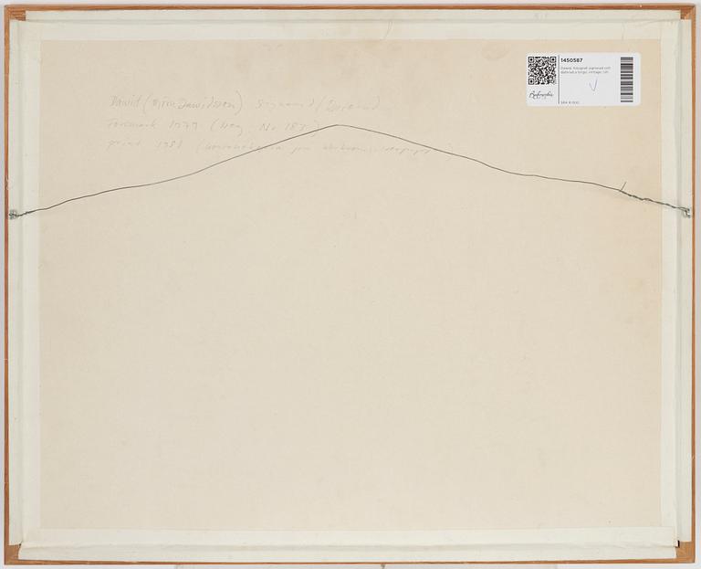 Dawid, photograph signed and dated verso, signed.