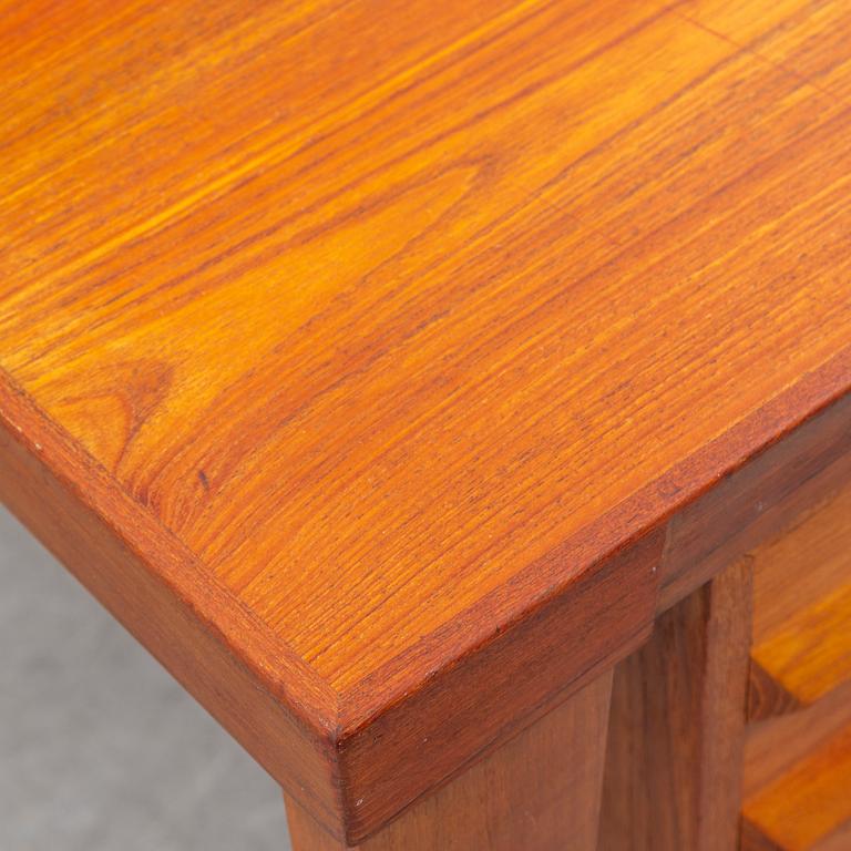 A 1960's teak model 70 writing desk by Kai Kristiansen.