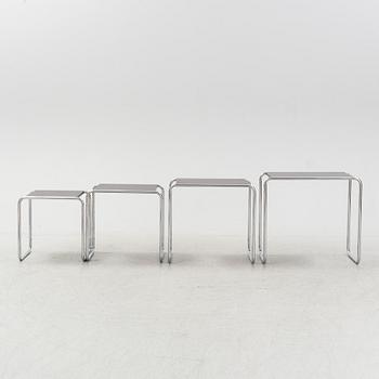 Marcel Breuer, satsbord, modell B9, 4 delar, Thonet.