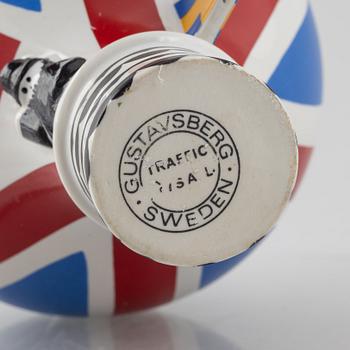 Lisa Larson, a stoneware 'Luftballong' figurine, from the series "Traffic", Gustavsberg 1971-1973.