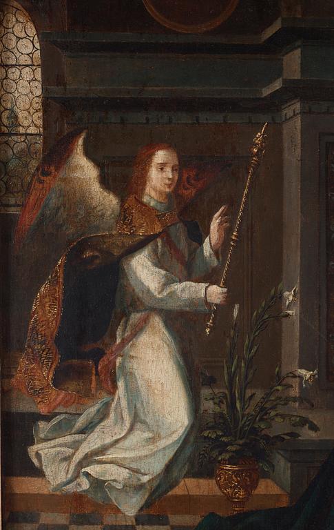 Barend van Orley Circle of, The Annunciation.