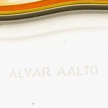 ALVAR AALTO, VASER, 3 st, glas, Iittala, 1980/90-tal.