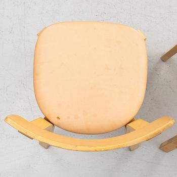 Alvar Aalto, a set of six chairs model 69, Artek, Finland, second half of the 20th century.