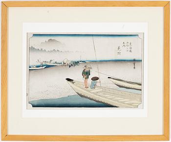 Ando Utagawa Hiroshige, after, a woodblock print in colours, later part of the 19th Century.