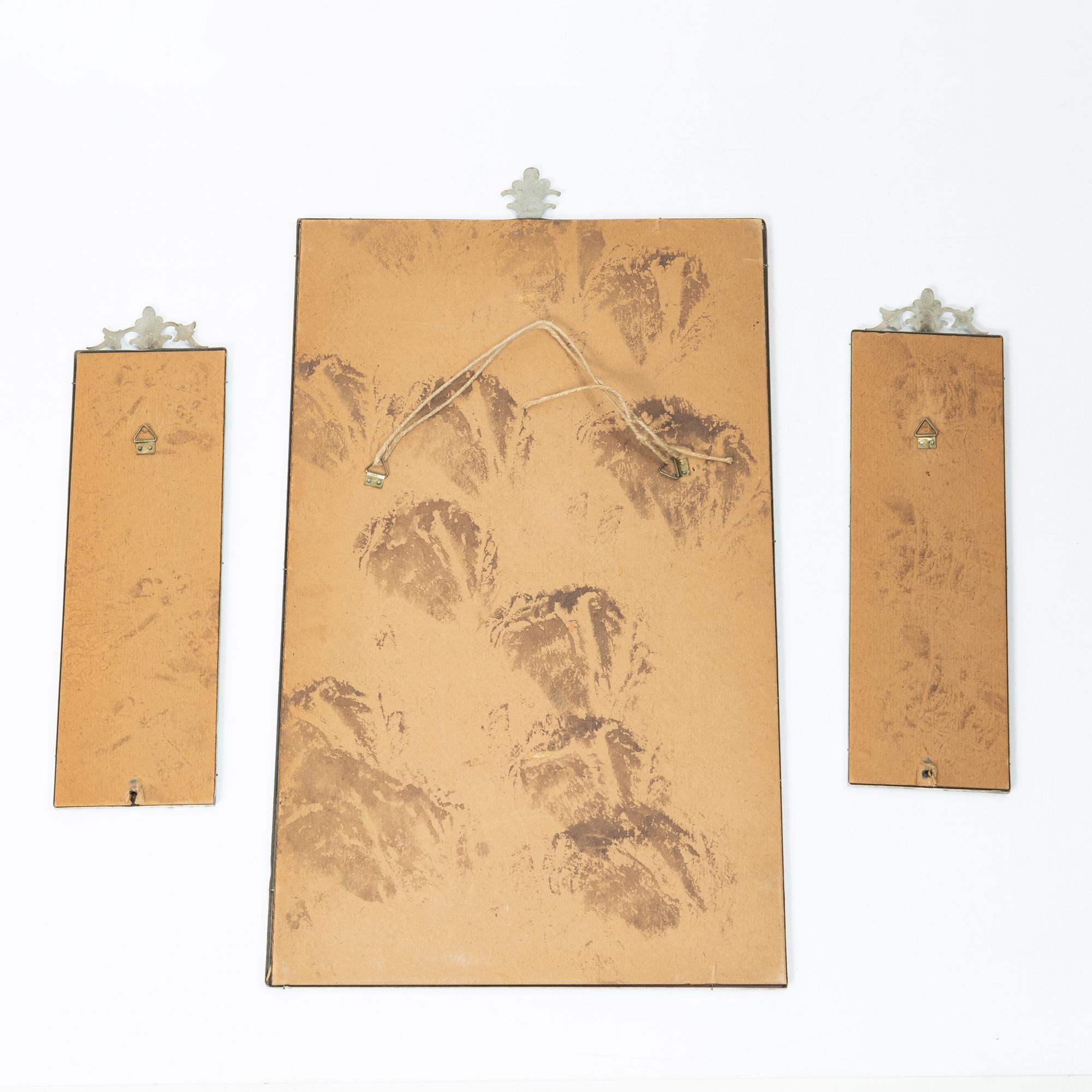 Speglar, 3 st, Swedish Grace, 1920/30-tal.