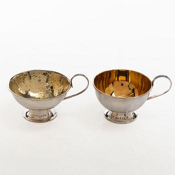 Guldsmedsaktiebolaget (GAB), Punschmuggar, 11 st, silver, bl a Stockholm 1969.