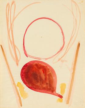 EDDIE FIGGE, watercolour on paper, signed Figge and dated -56.