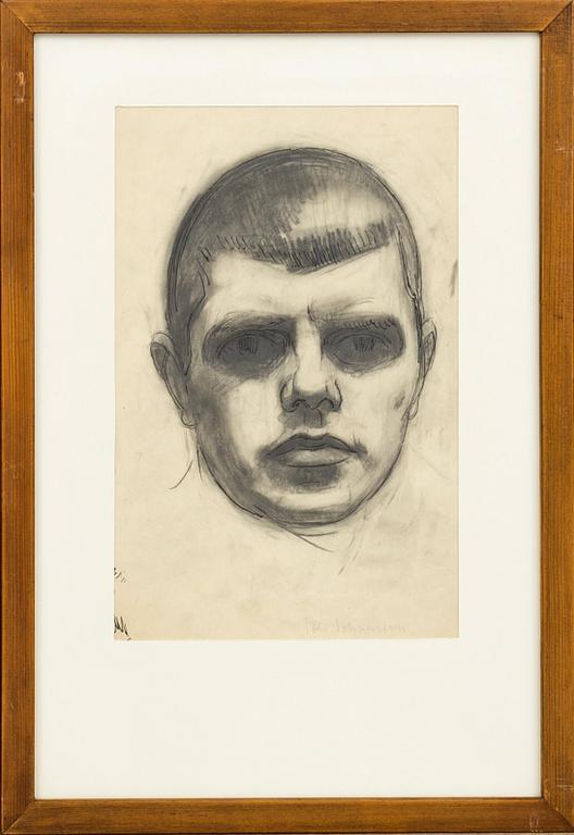 JOHAN JOHANSON, a drawing, signed,.