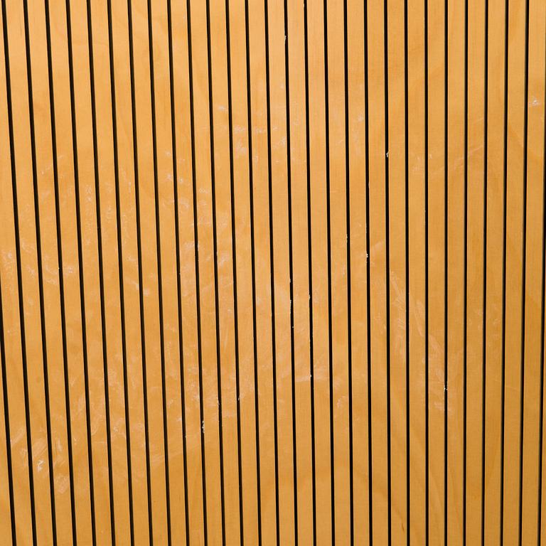 A Martela Plywood Partition Wall / Screen, Finland, late 20th century.
