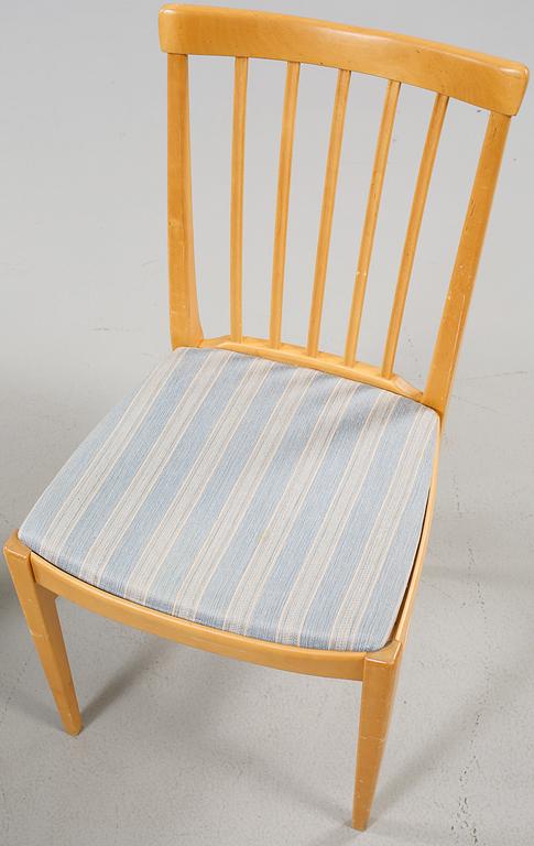 STOLAR, ett par, "Herrgården", Carl Malmsten, Åfors Möbelfabrik, 1900-talets andra hälft.