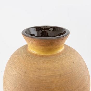 Greta Runeborg, floor vase, Uppsala Ekeby 1940s/50s Stoneware.