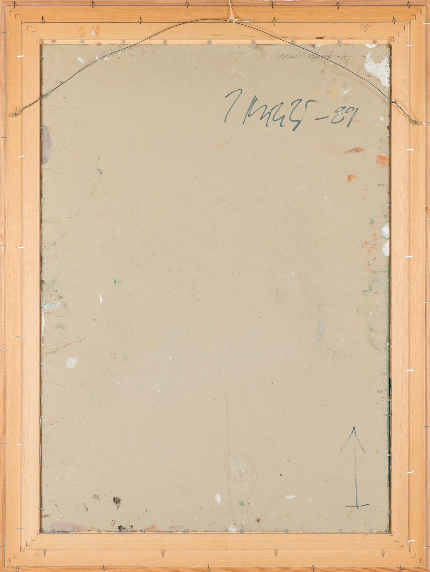 Irmeli Mäkilä, collage, signed and dated -89 a tergo.