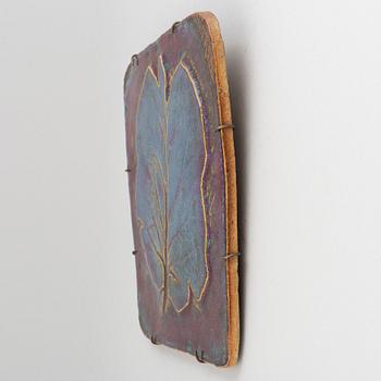 Toini Muona, a stoneware wall plaque, Finland, signed.