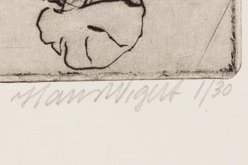 Hans Wigert, Insekt och man i profil.