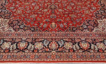 Carpet, Keshan, semi-antique, signed, 439 x 316 cm.