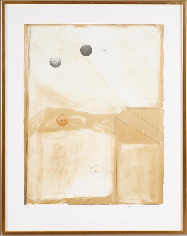 JAN KENNETH WECKMAN, färglitografi, signerad, daterad 1989 och numrerad 91/100.