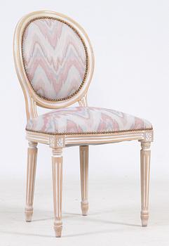 MATGRUPP, 8 delar, gustaviansk stil.