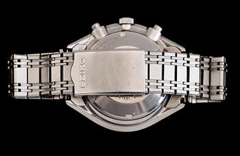 ARMBANDSUR, stål, Seiko Chronograph Automatic, sannolikt 1970-/80-tal.