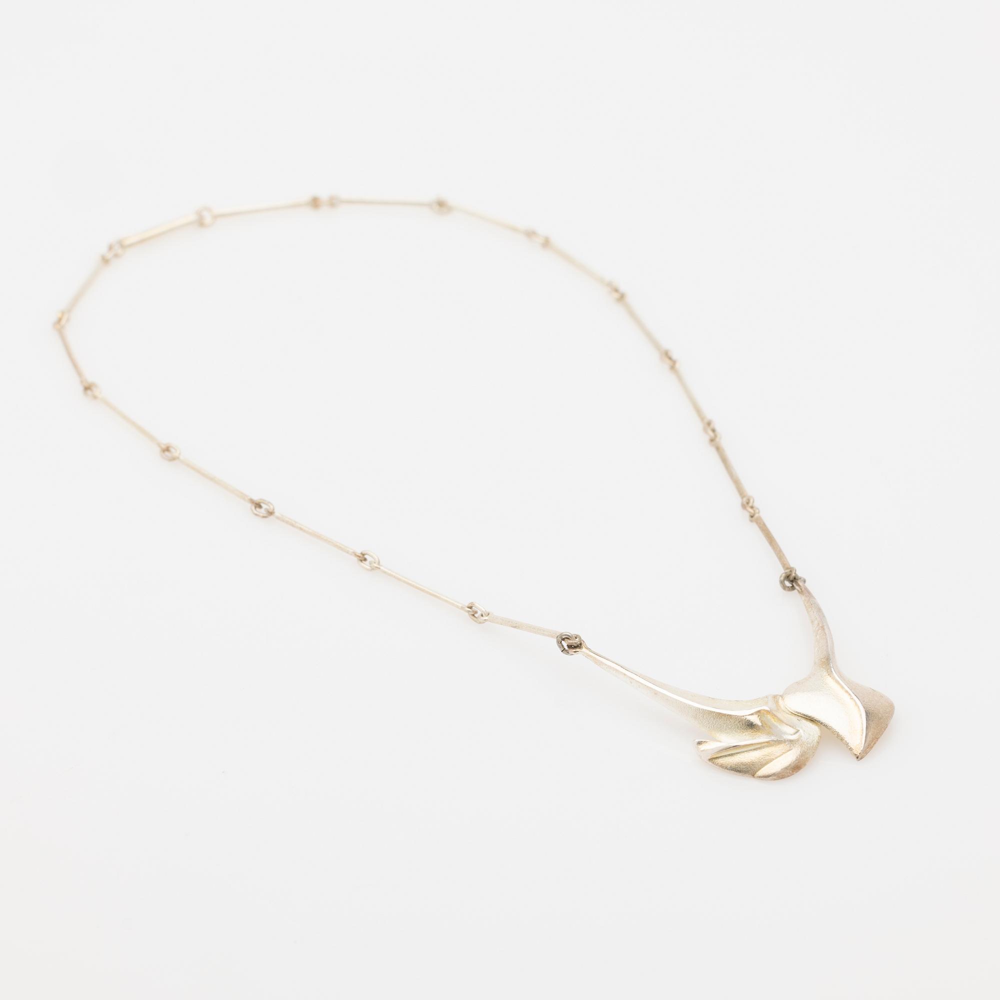 Björn Weckström, collier, sterling silver, för Lapponia, Finland.