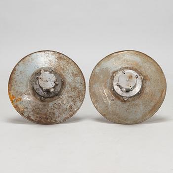 Paavo Tynell, vägg/taklampor, ett par, utebelysning, Idman 1900-talets mitt.