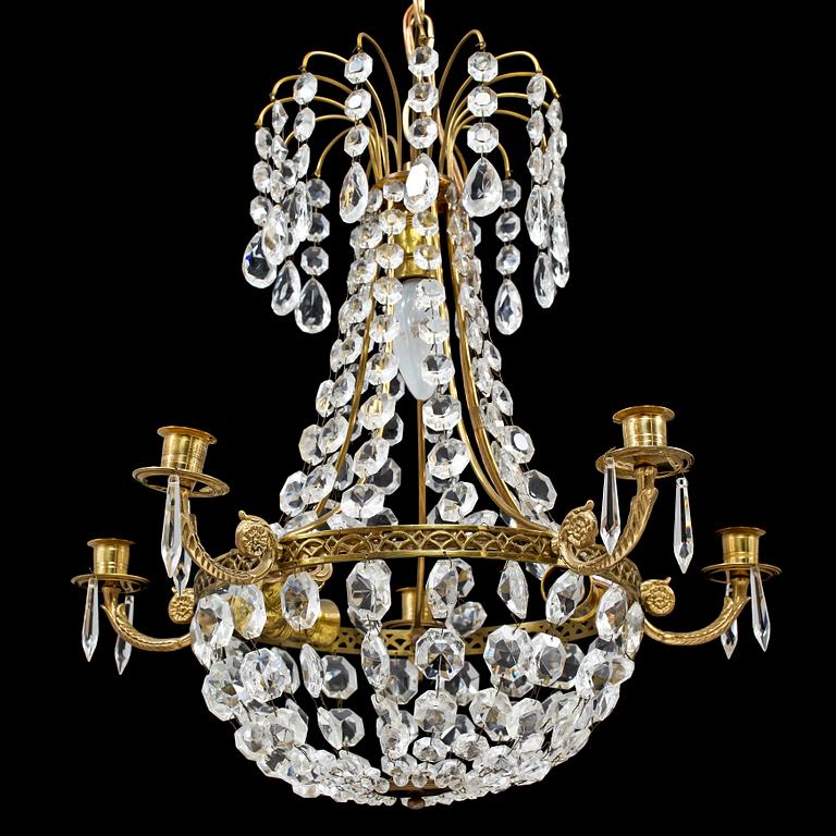 LJUSKRONA, empirestil, 1900-tal. H 42.