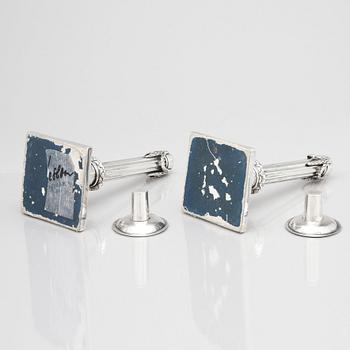 Johann Philipp Heckenauer, ljusstakar, ett par, silver, Augsburg 1787-1789.