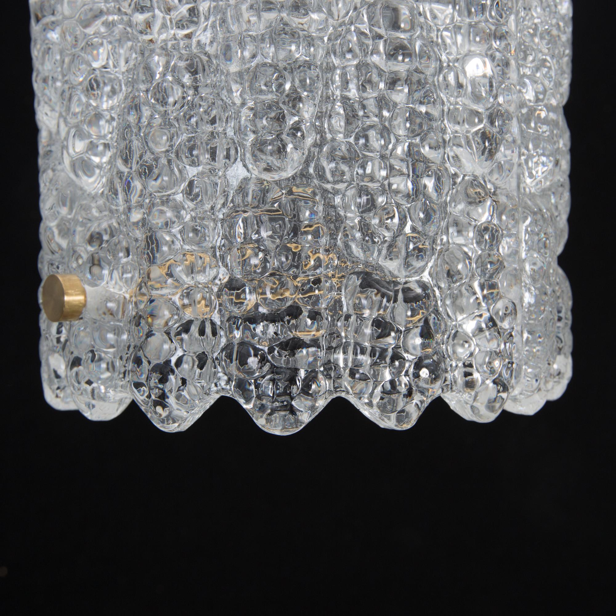 TAKLAMPA, Carl Fagerlund, Orrefors. Höjd 52 cm.
