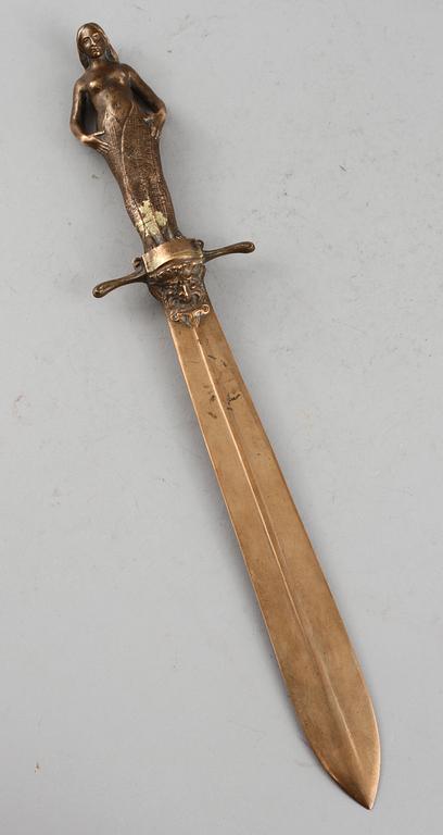 OTTO STRANDMAN, brevkniv, signerad OS och daterad 1901.