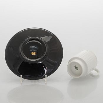 Tapio Wirkkala, a 7-piece porcelain 'Variation' espresso service Rosenthal, Studio-line, Germany.