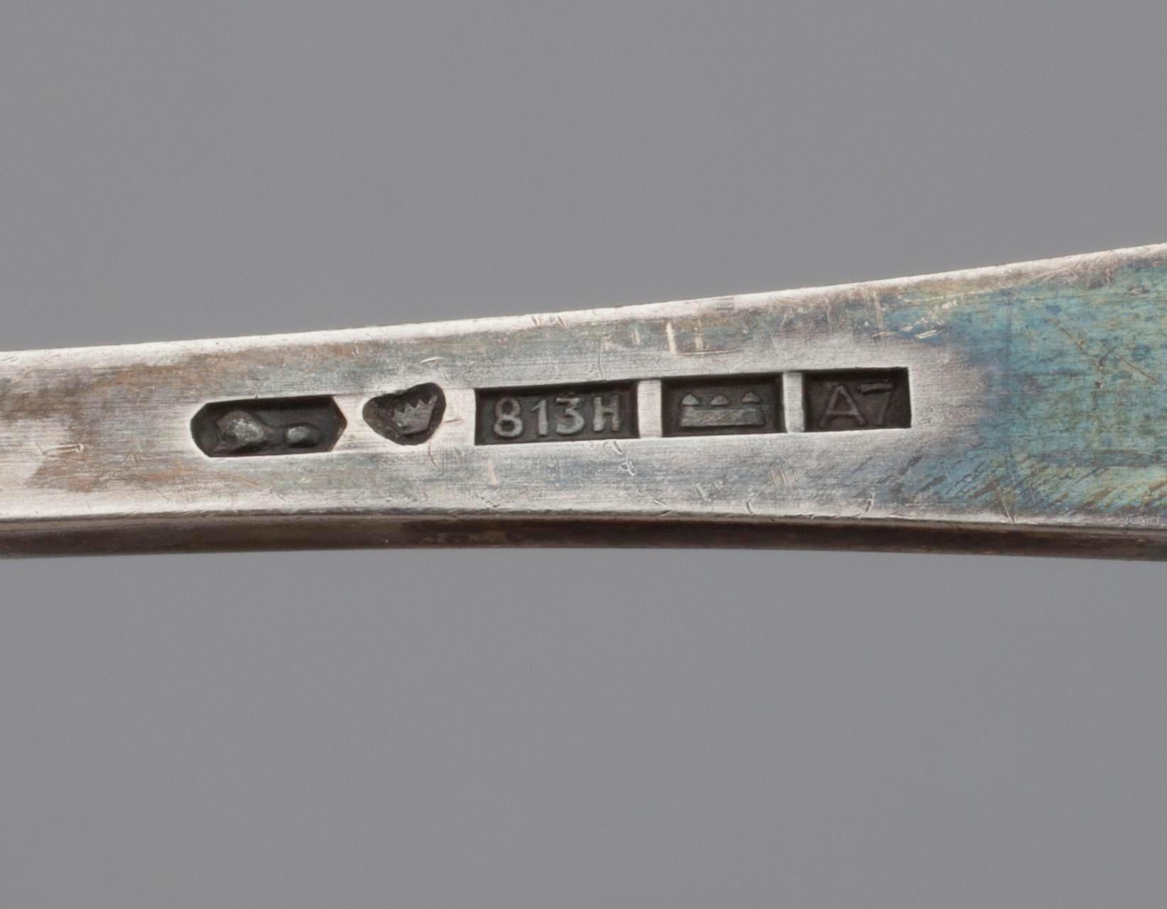 BESTICK, 11 st, silver, finska stämplar. Vikt. tot. 222 g.