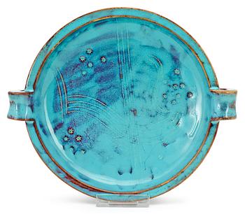 448. A Wilhelm Kåge 'Farsta' stoneware dish, Gustavsberg 1936.