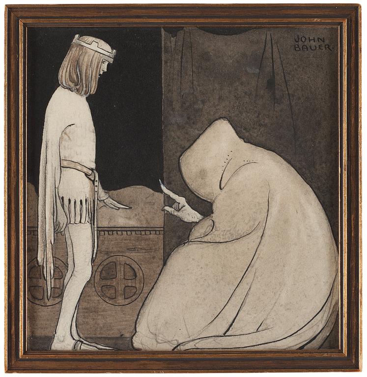 John Bauer, ”Jag är mannen, som samlar skuggor. Vill du ge mig din skugga i natt?”.