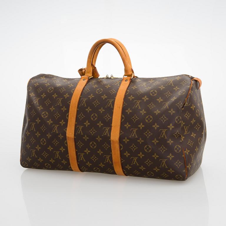 Louis Vuitton, A Monogram 'Keepall 50' weekendbag.