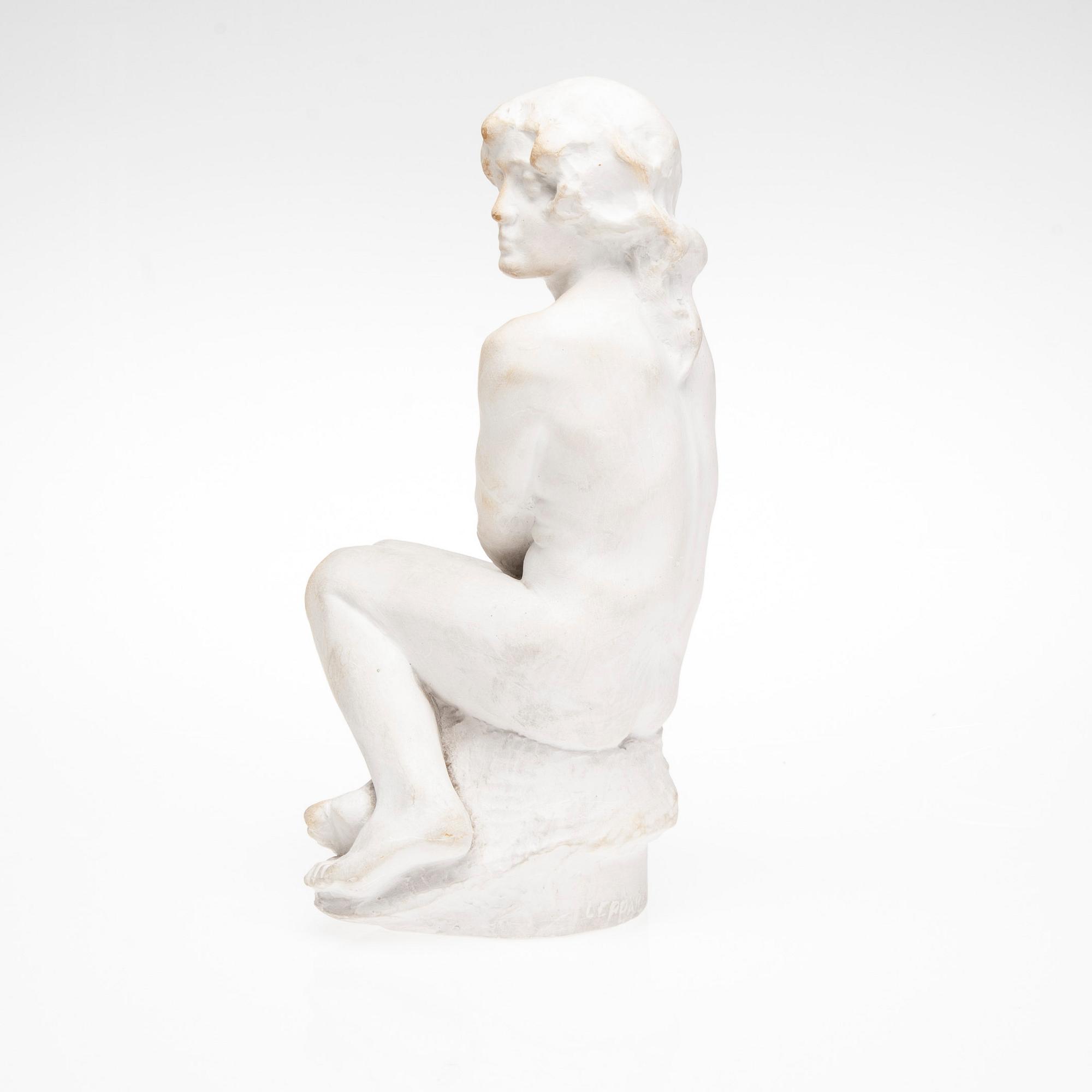 LAURI LEPPÄNEN, skulptur, gips, signerad Leppänen i godset.