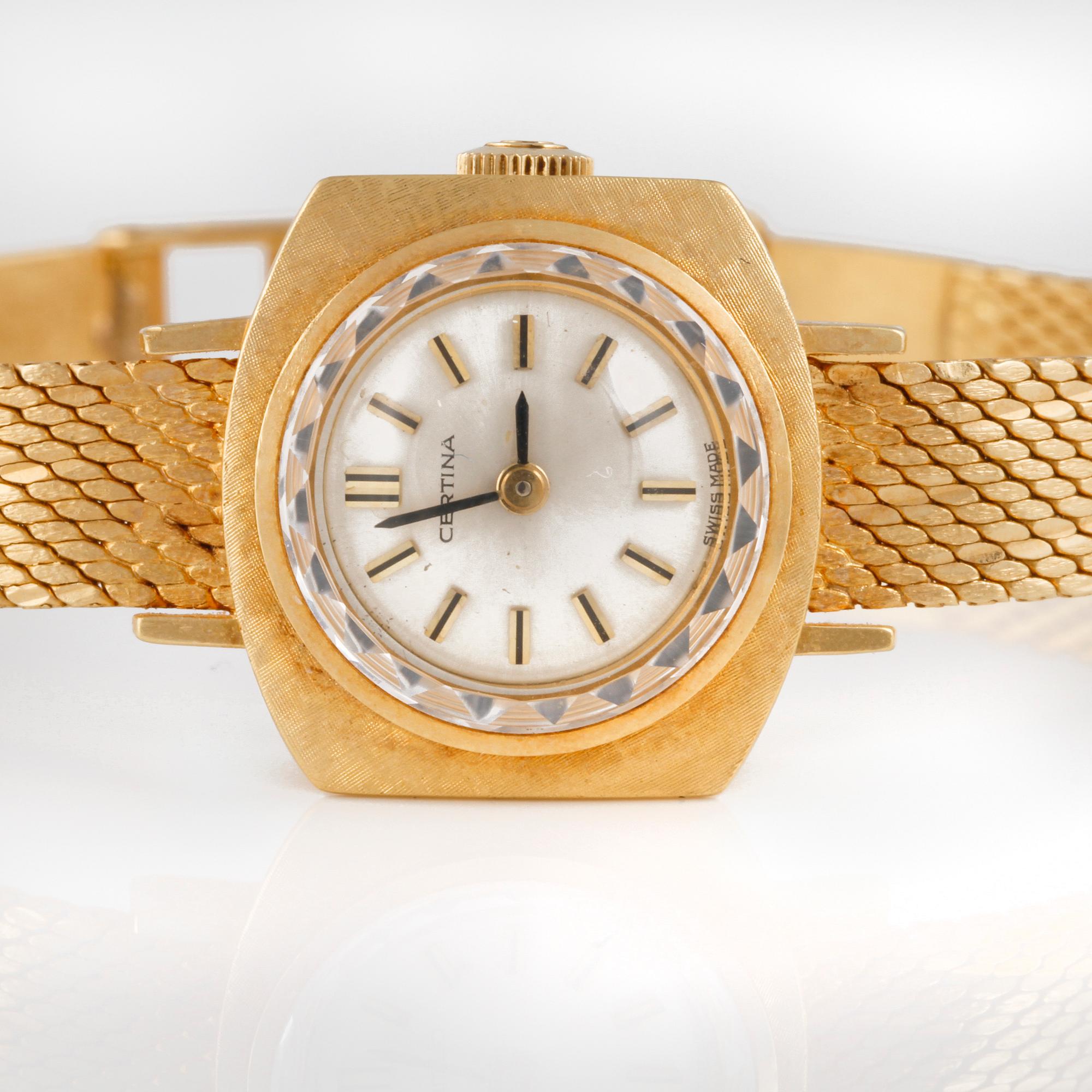 DAMARMBANDSUR, Certina, 18K guld, vikt 26g.