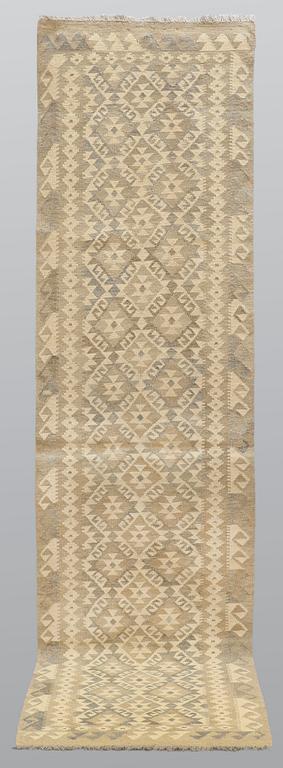 Gallerimatta, kelim, 308 x 84 cm.