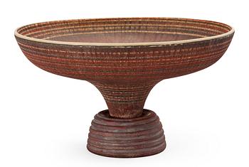 894. A Wilhelm Kåge 'Farsta Terra Spirea' stoneware bowl, Gustavsberg Studio 1960.