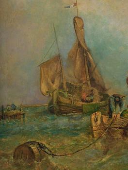 Clarkson Frederick Stanfield, Market boat on the Scheldt.
