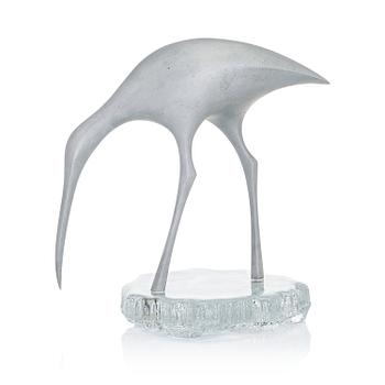 TAPIO WIRKKALA, FÅGELSKULPTUR. Suokurppa (Beckasin). Stämplad Made in Finland, Kultakeskus Oy, Design: Tapio Wirkkala.