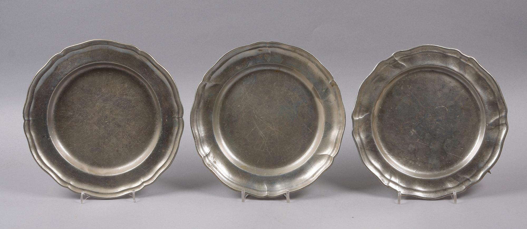FAT, 3 st, tenn, rokoko, Tyskland, 1700-tal.