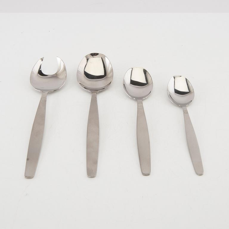 Sonja Katzin, 75-piece cutlery set "Sessan" for Nils Johan, 1960s, stainless steel.