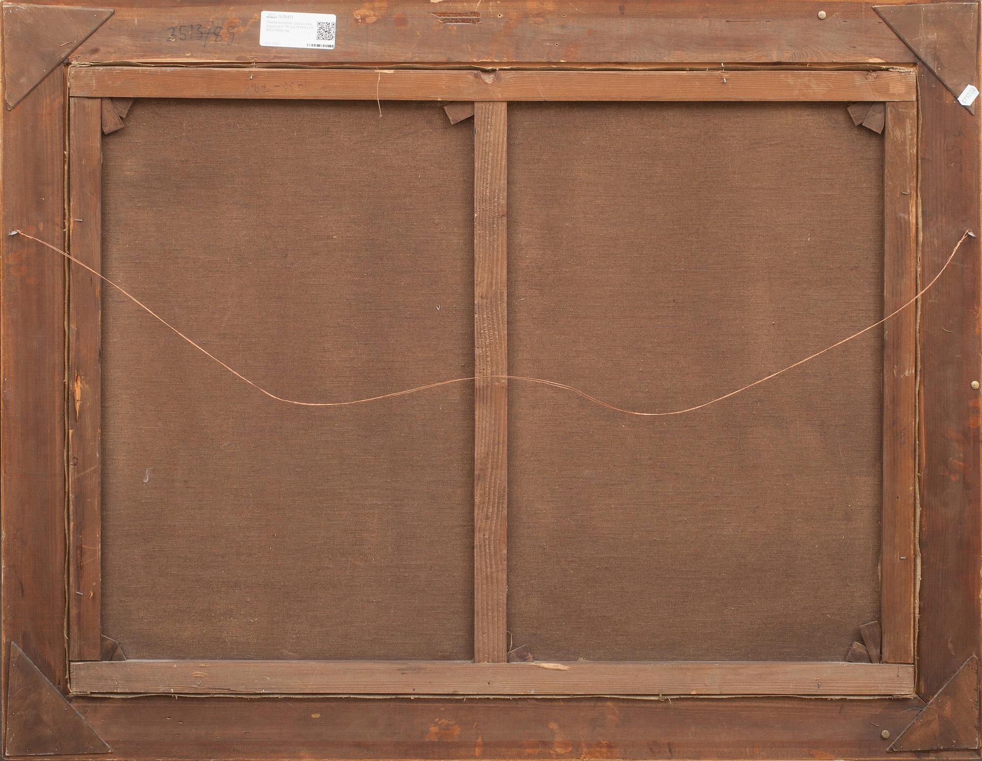 Okänd konstnär, olja på duk. Signerad F. MÜNSTERFELDT. 1800/1900-tal.