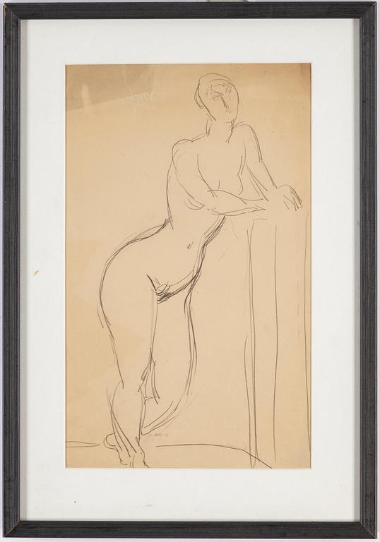 ISAAC GRÜNEWALD, pencil on paper.