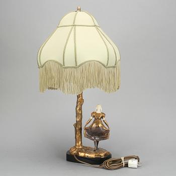 BORDSLAMPA, art deco, 1900-talets första hälft.