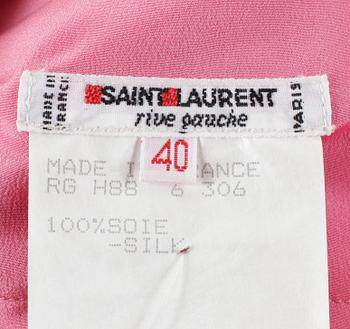 A set of two silk blouses by Yves Saint Laurent.