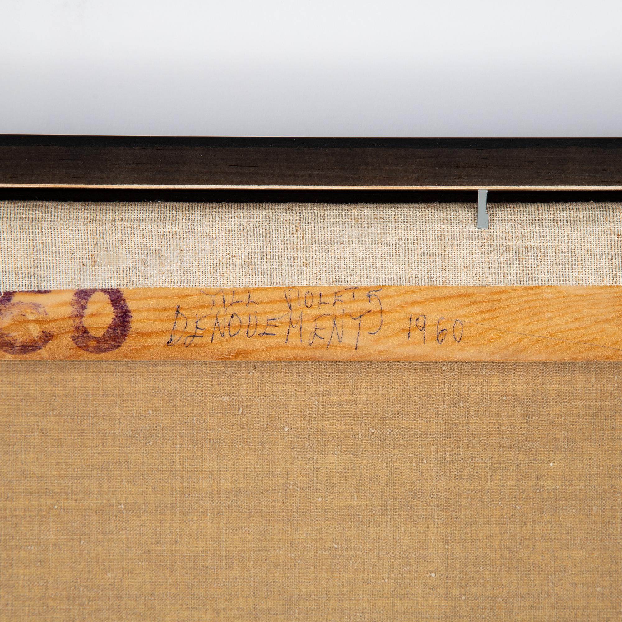 Gert Marcus, oil on canvas, signed and dated -60.