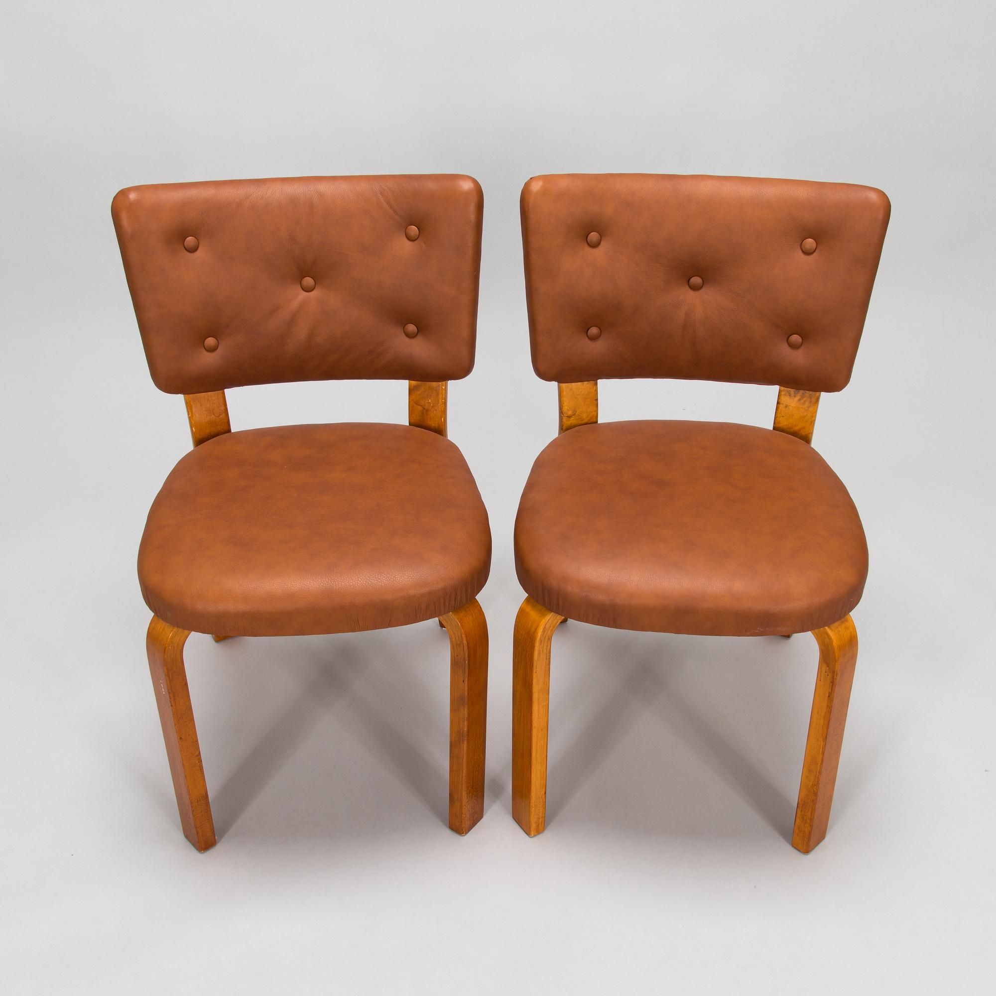 Alvar Aalto, ten 1950's '62' chairs, O.Y. Huonekalu- ja Rakennustyötehdas A.B., Finland.