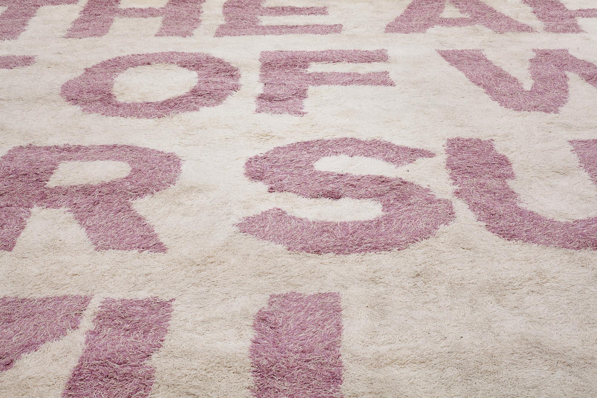 Ulf Rollof, MATTO, "THE ART OF WAR SUN TZU", Kasthall, tufted around 2010, ca 388,5 x 394 cm.