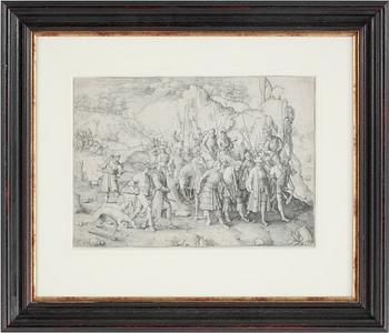 LUCAS VAN LEYDEN, kopparstick, "The conversation of Saint Paul", 1509.